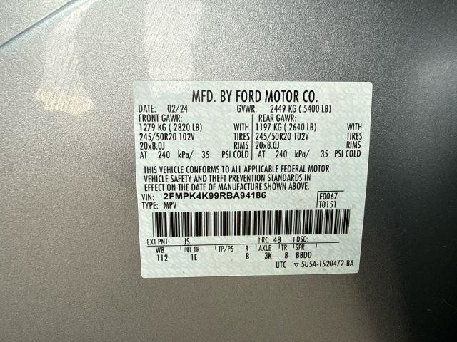 Certified 2024 Ford Edge Titanium w/ Equipment Group 301A AWD/4WD image 15