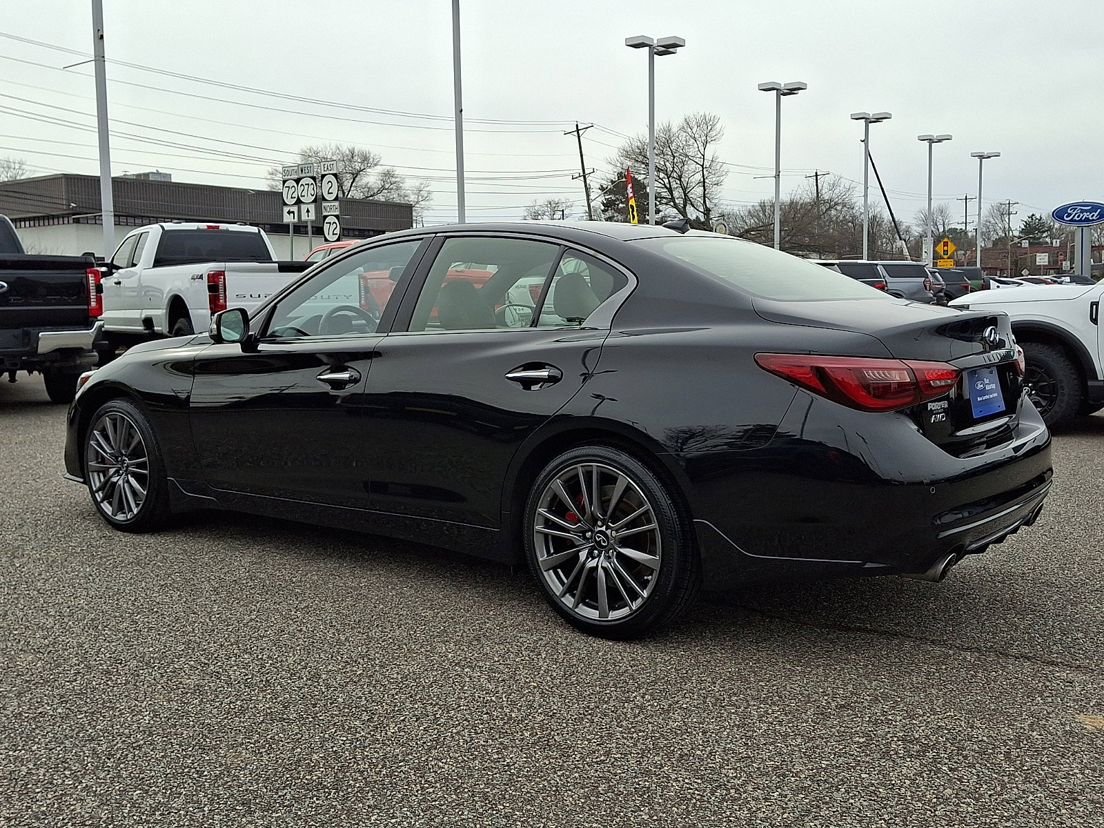 Used 2021 INFINITI Q50 Red Sport 400 w/ All Weather Package image 7