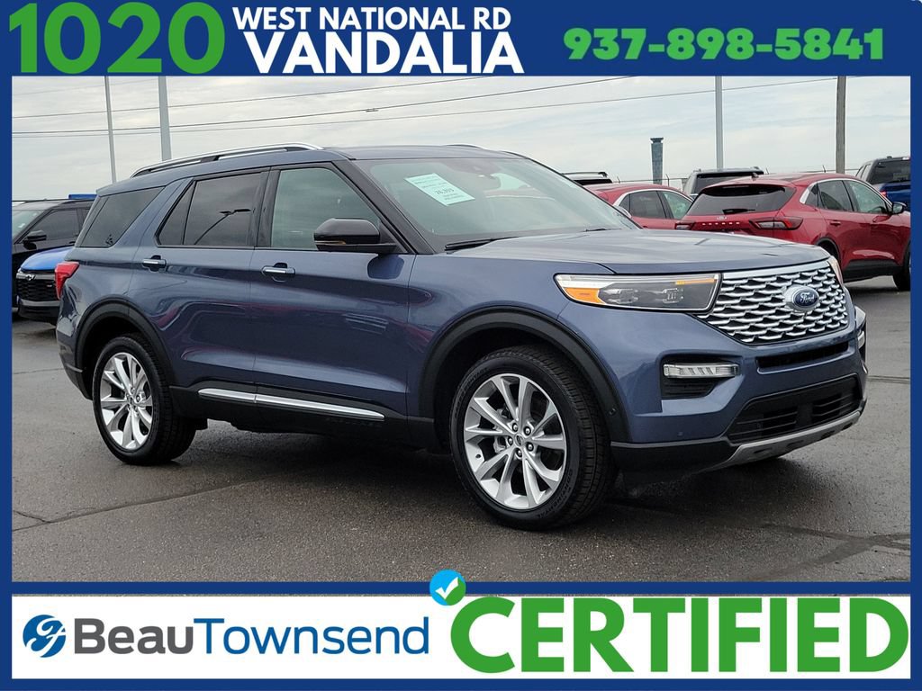 Certified 2021 Ford Explorer Platinum w/ Equipment Group 601A AWD/4WD 360° Tour