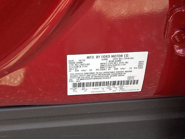 Certified 2022 Ford Explorer XLT w/ Equipment Group 202A image 27