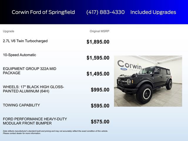 Certified 2022 Ford Bronco Black Diamond AWD/4WD image 6