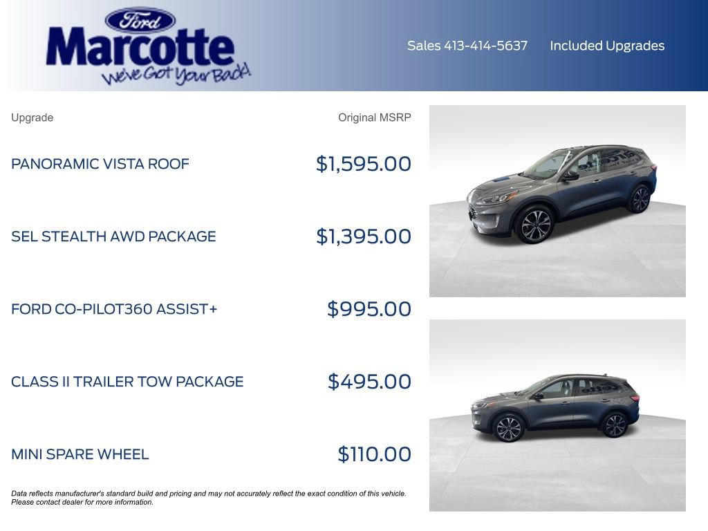 Certified 2022 Ford Escape SEL w/ SEL Stealth AWD Package image 4