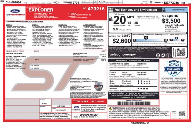 Certified 2025 Ford Explorer ST image 29