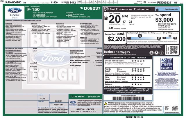Certified 2023 Ford F150 XLT w/ Equipment Group 302A High AWD/4WD image 38