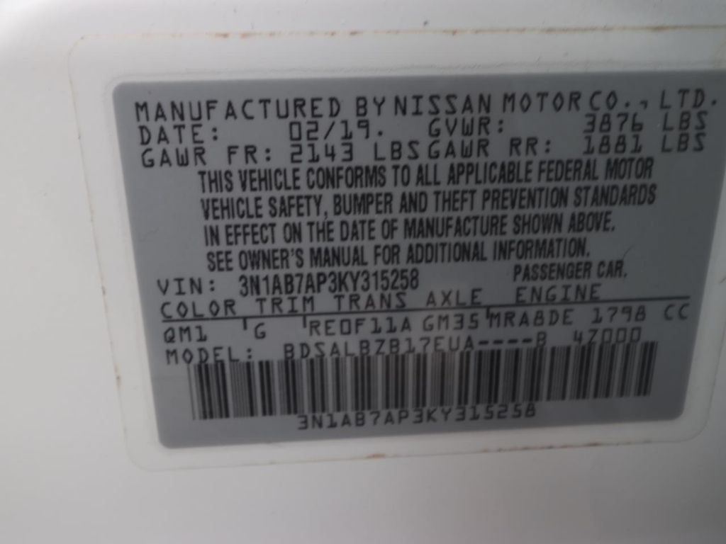 Used 2019 Nissan Sentra S FWD image 23