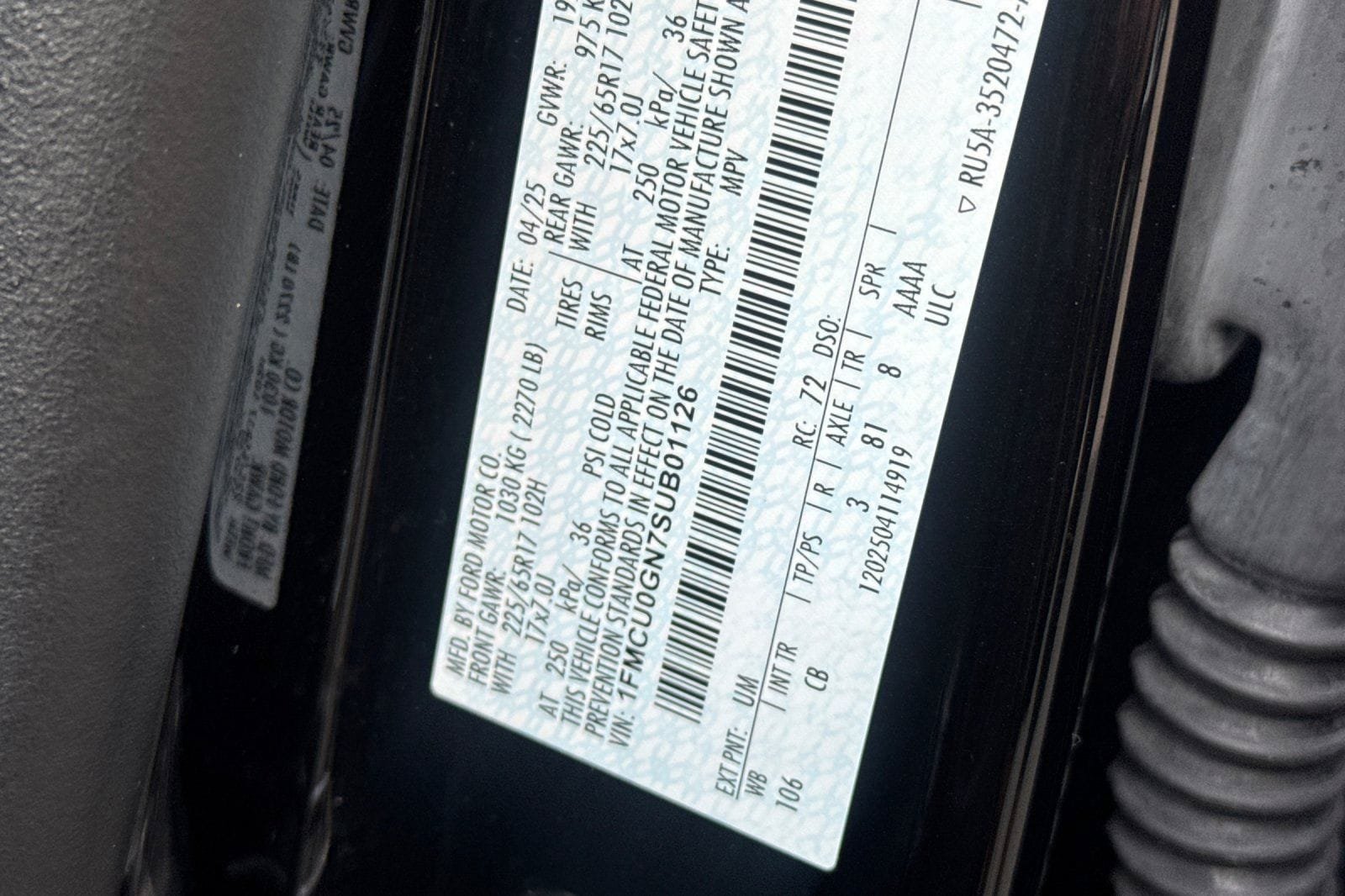 Certified 2025 Ford Escape Active FWD image 33