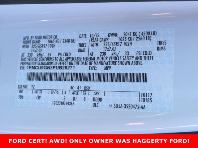 Certified 2023 Ford Escape Active AWD/4WD image 30