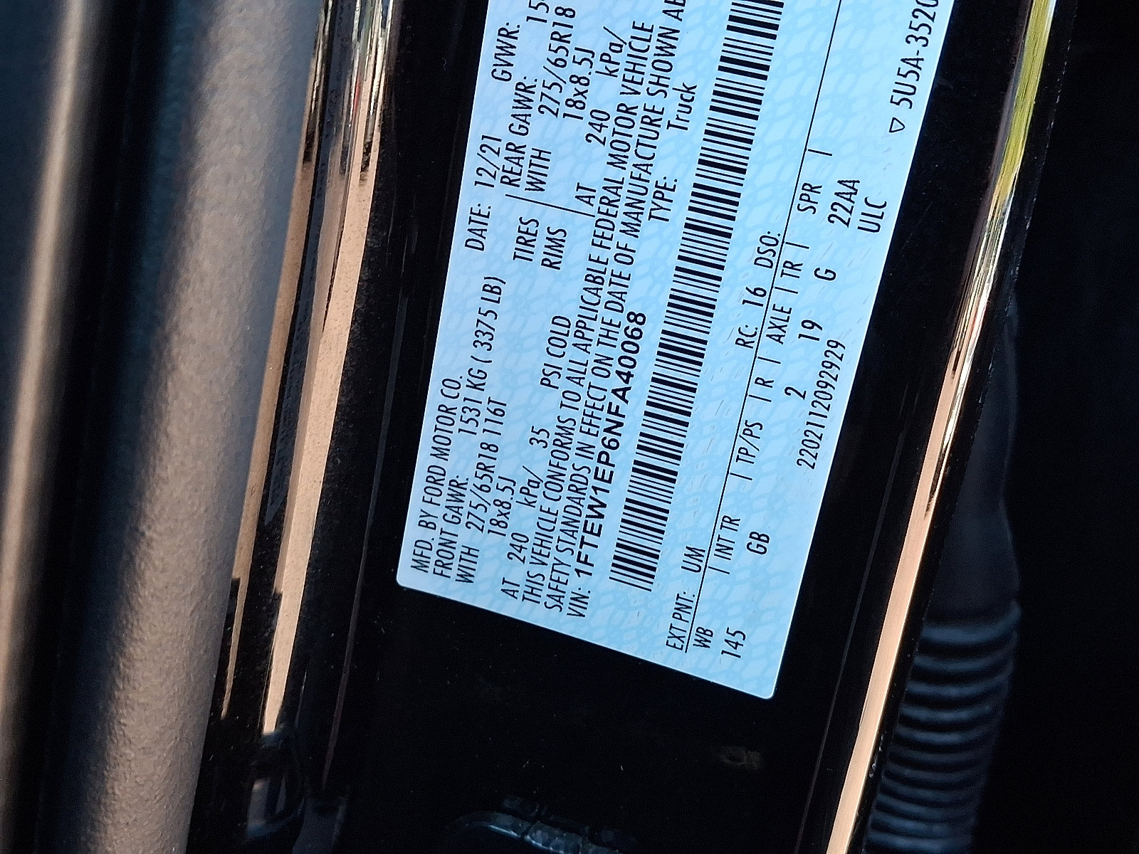 Certified 2022 Ford F150 XL w/ STX Appearance Package image 27