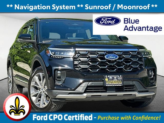 Certified 2025 Ford Explorer Platinum w/ Ultimate Package AWD/4WD image 1