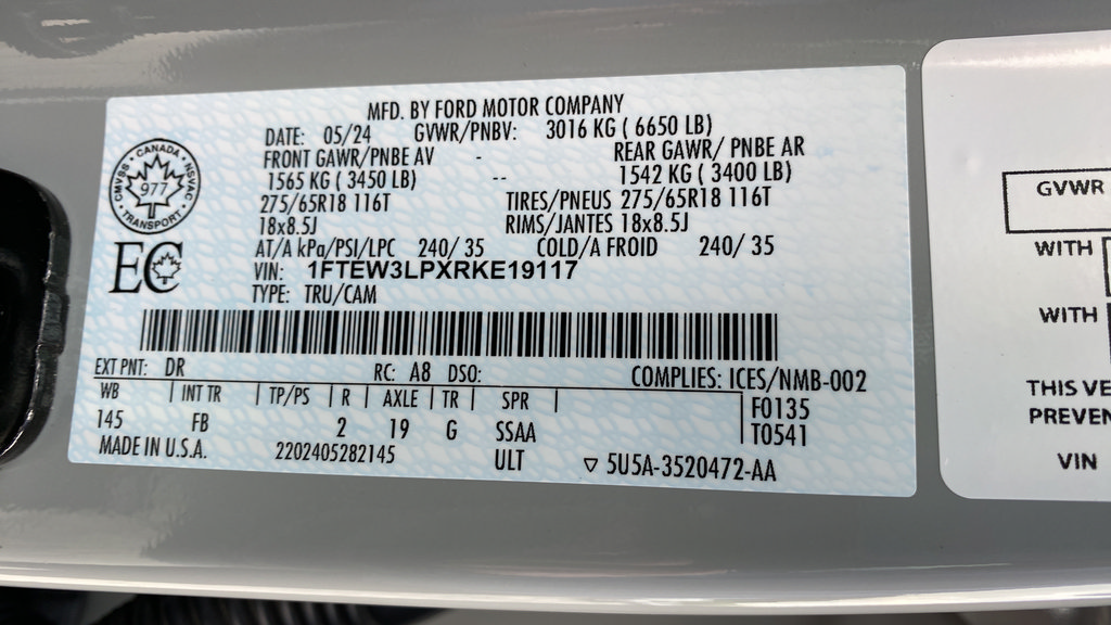 Certified 2024 Ford F150 XLT w/ Equipment Group 302A MID AWD/4WD image 28