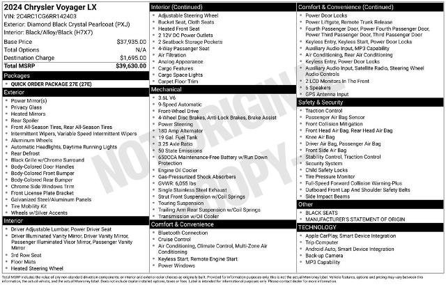 Used 2024 Chrysler Voyager LX image 12