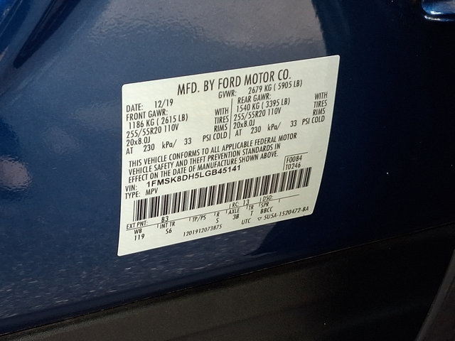 Certified 2020 Ford Explorer XLT w/ Equipment Group 202A AWD/4WD image 35