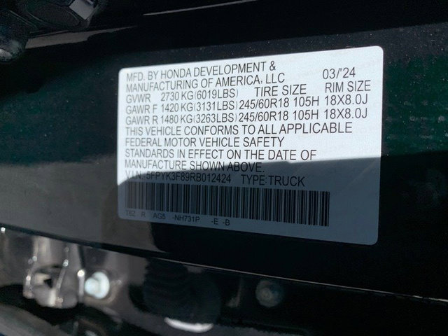 Used 2024 Honda Ridgeline Black Edition image 28