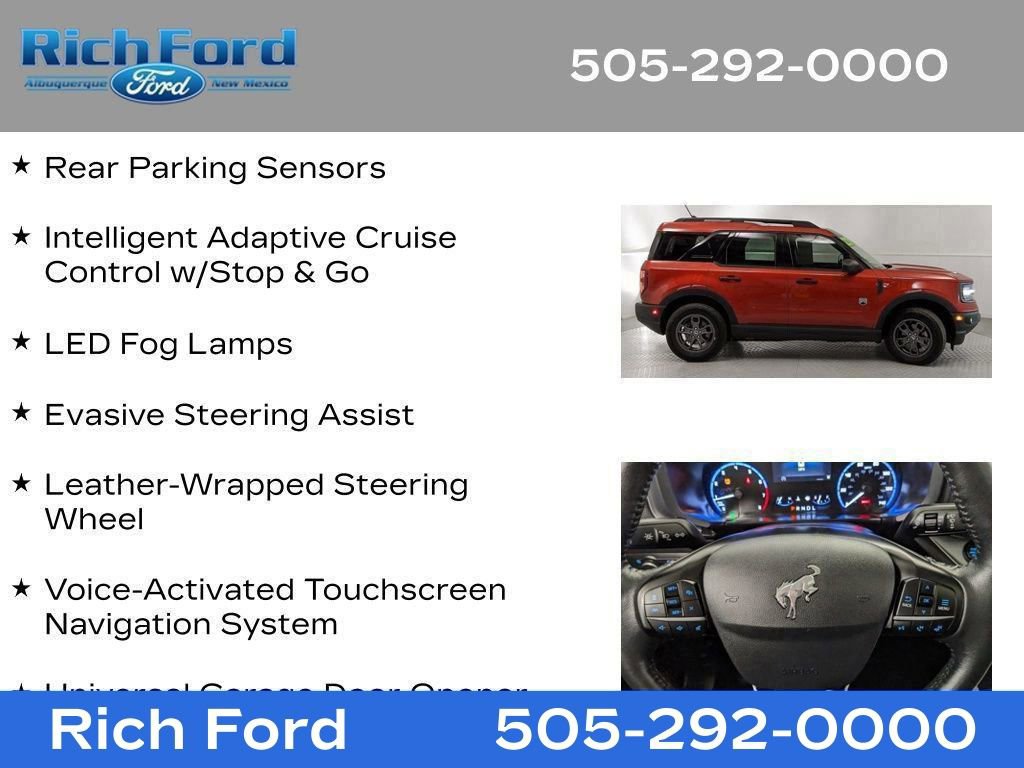 Certified 2022 Ford Bronco Sport Big Bend w/ Convenience Package AWD/4WD image 43
