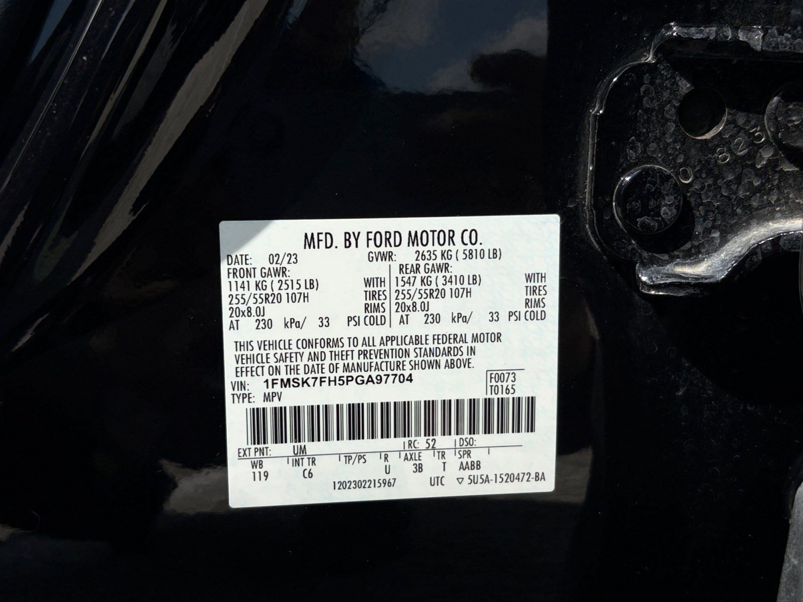 Certified 2023 Ford Explorer Limited w/ Limited Technology Package RWD image 25