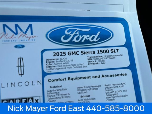 Used 2025 GMC Sierra 1500 SLT AWD/4WD image 40