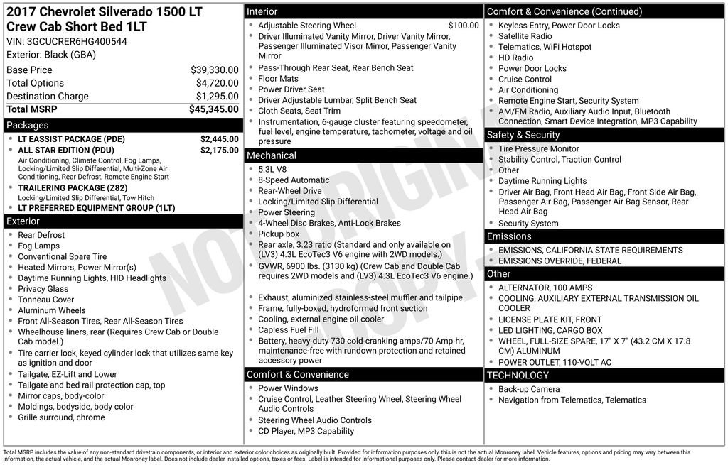 Used 2017 Chevrolet Silverado 1500 LT w/ LT Eassist Package image 3