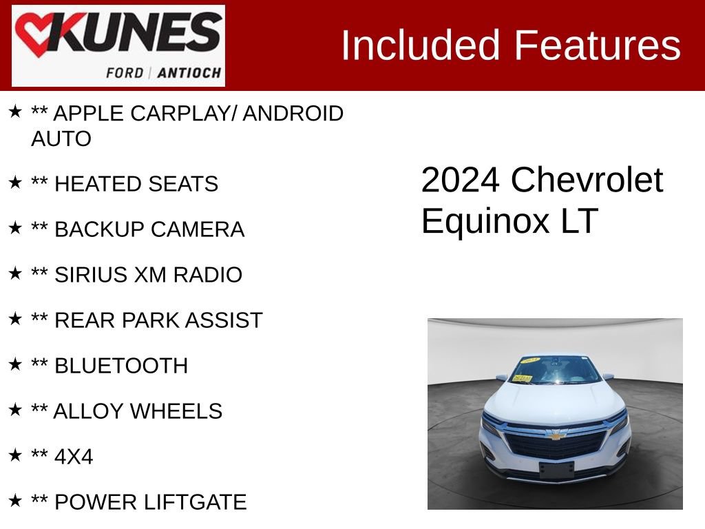 Used 2024 Chevrolet Equinox LT AWD/4WD image 3