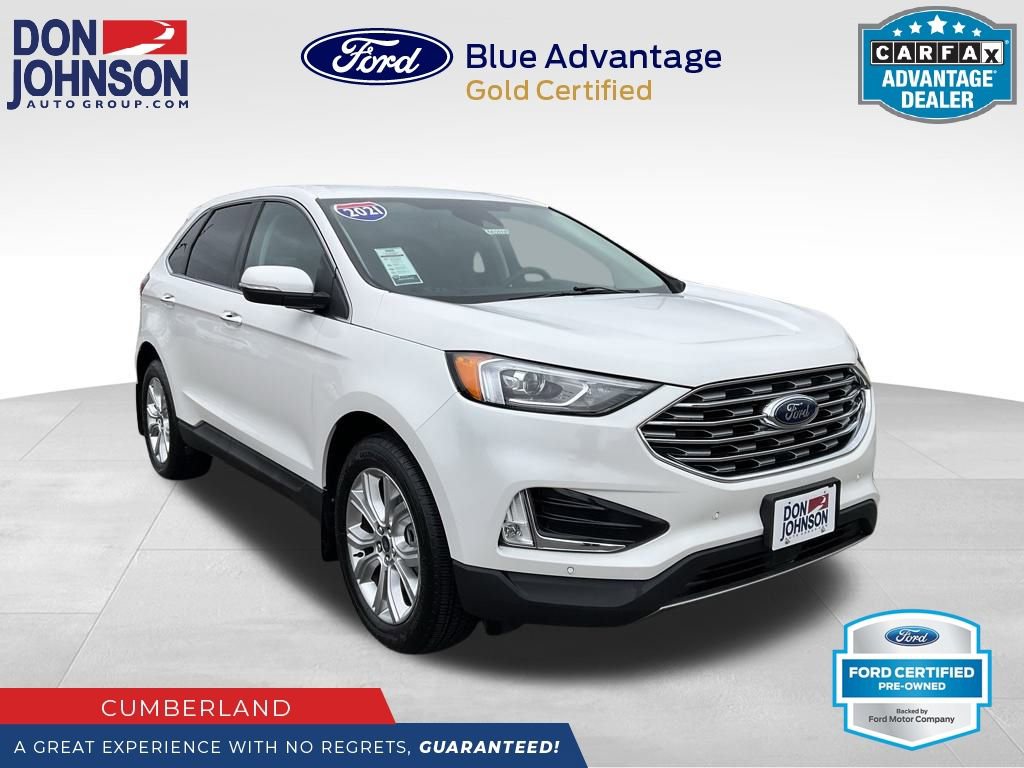 Certified 2021 Ford Edge Titanium w/ Class II Trailer Tow Package