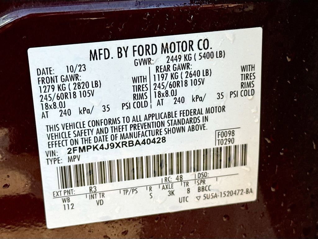 Certified 2024 Ford Edge SEL w/ Convenience Package AWD/4WD image 23