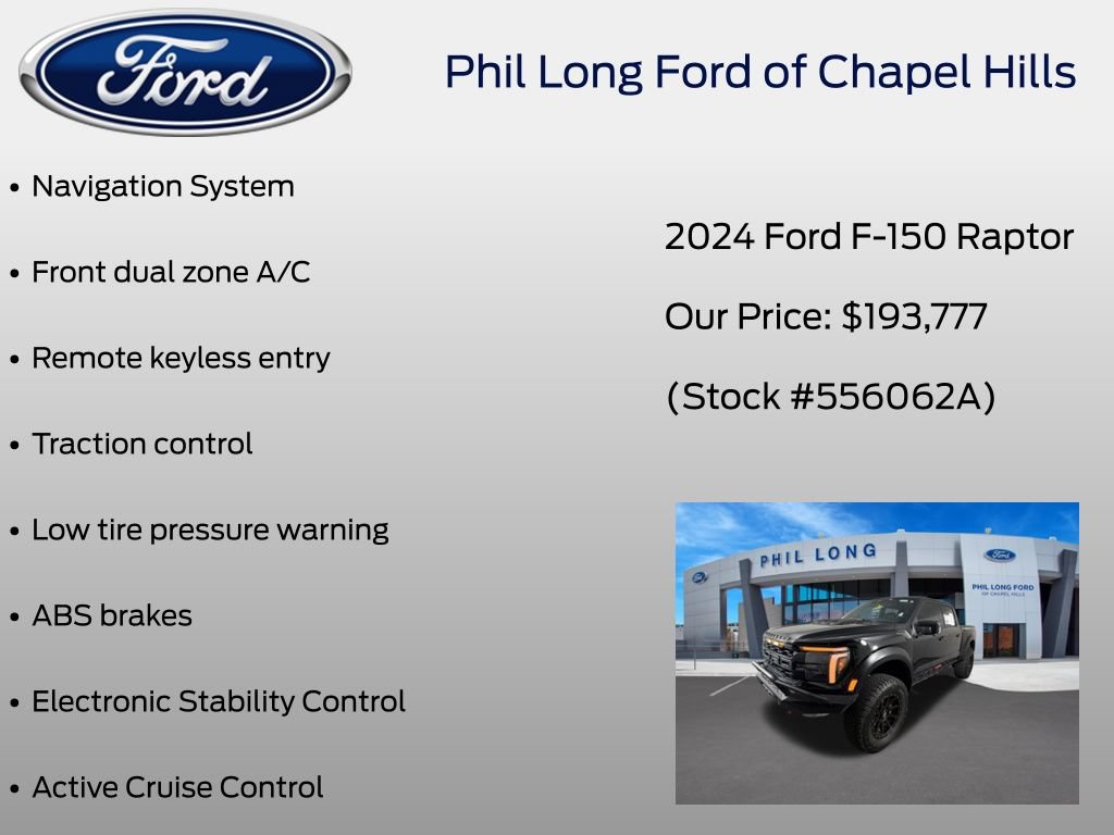 Certified 2024 Ford F150 Raptor w/ Equipment Group 803A Raptor R AWD/4WD image 42