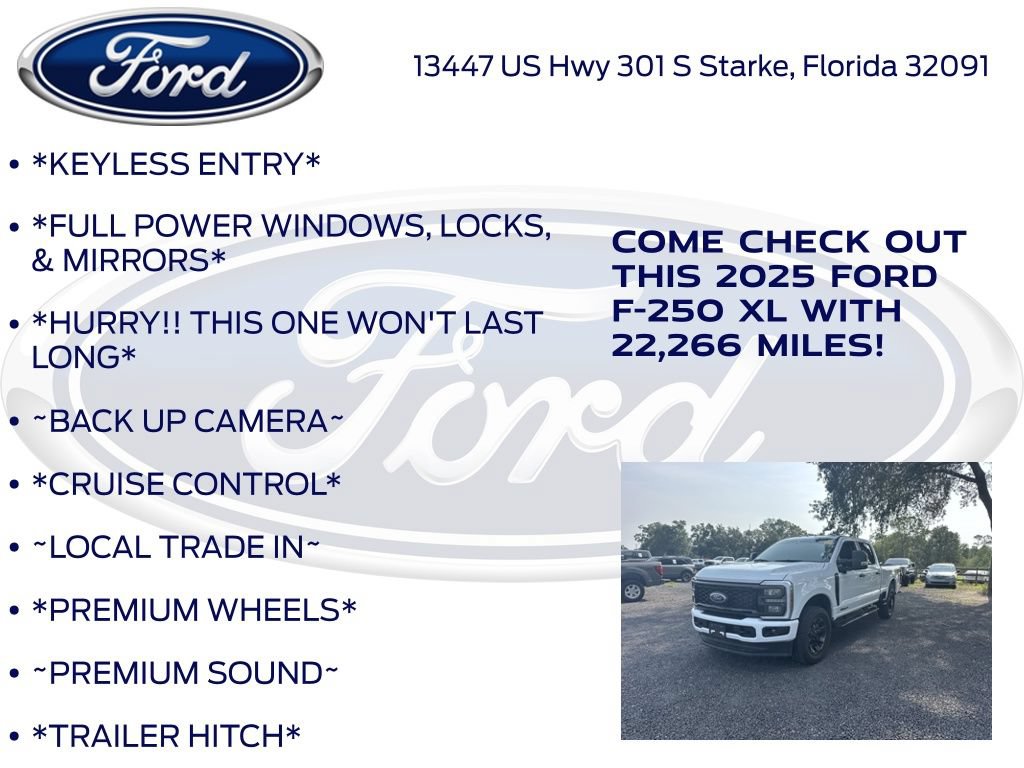 Certified 2025 Ford F250 XL w/ STX Appearance Package AWD/4WD image 12