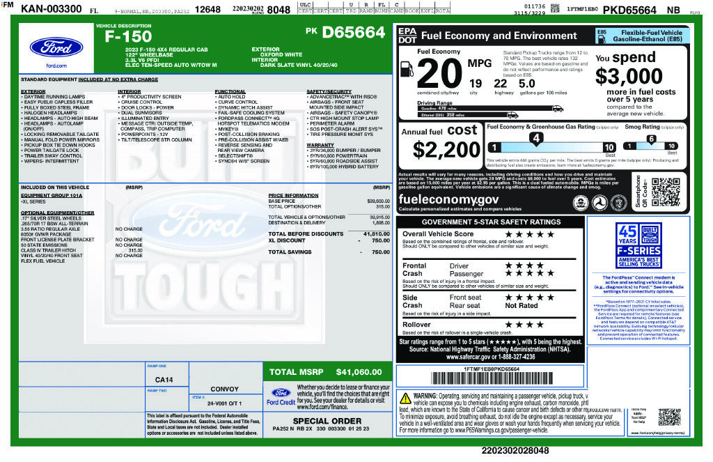 Certified 2023 Ford F150 XL AWD/4WD image 8