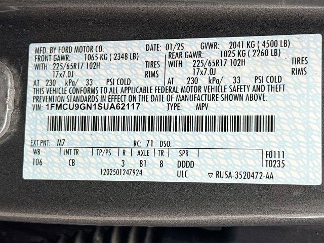 Certified 2025 Ford Escape Active AWD/4WD image 23