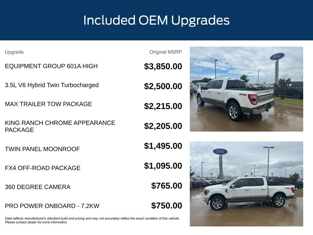 Certified 2023 Ford F150 King Ranch w/ Equipment Group 601A High AWD/4WD image 11