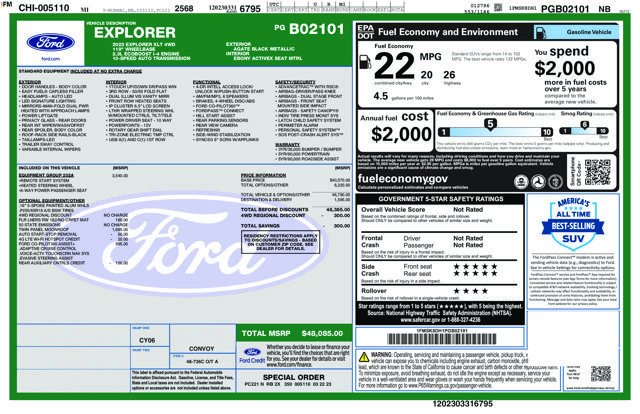 Certified 2023 Ford Explorer XLT w/ Equipment Group 202A AWD/4WD image 39
