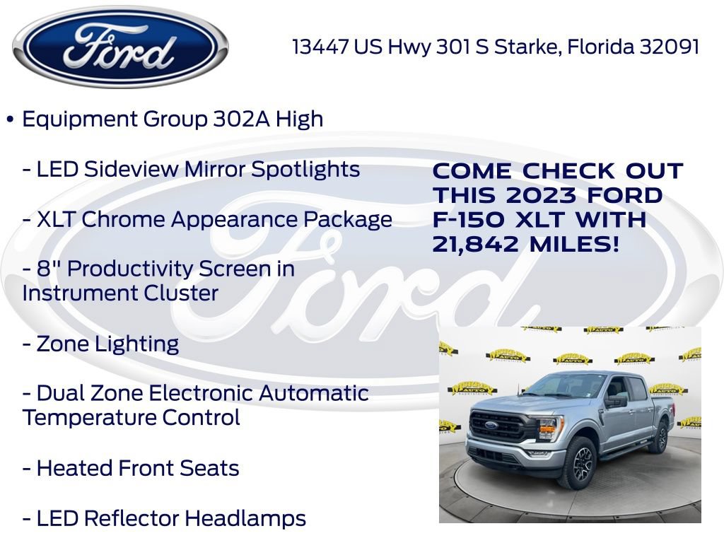 Certified 2023 Ford F150 XLT w/ Equipment Group 302A High AWD/4WD image 22