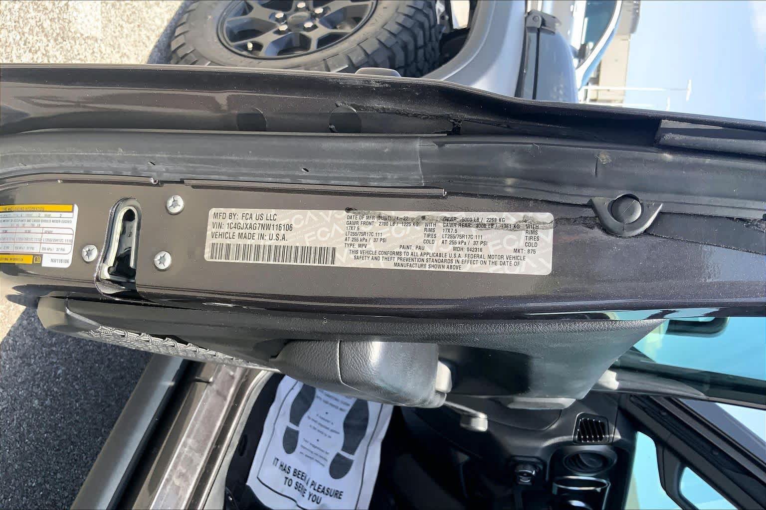 Used 2022 Jeep Wrangler Sport AWD/4WD image 30
