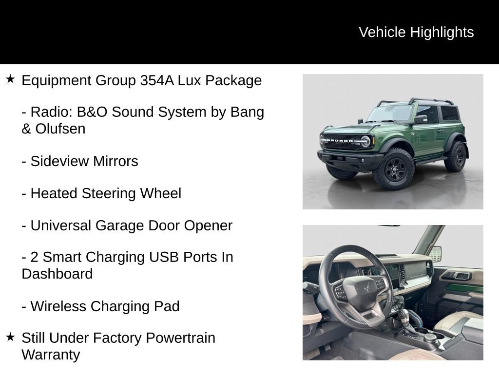 Certified 2022 Ford Bronco Wildtrak AWD/4WD image 11