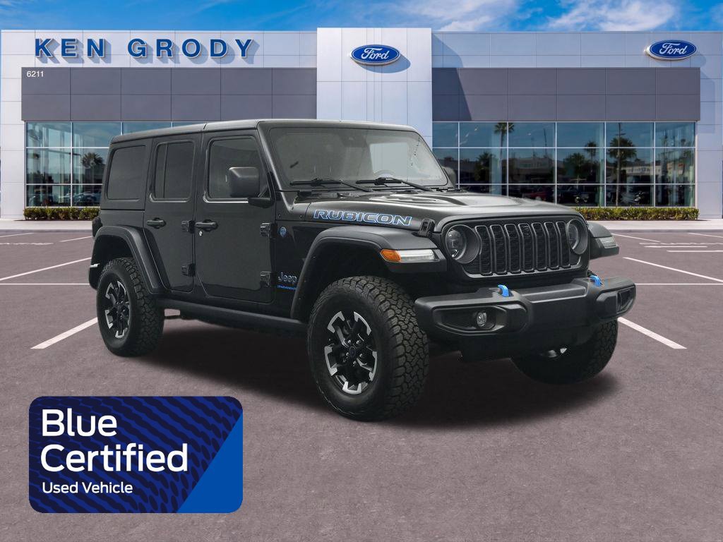 Used 2024 Jeep Wrangler Unlimited Rubicon 4xe w/ Technology Group AWD/4WD 360° Tour