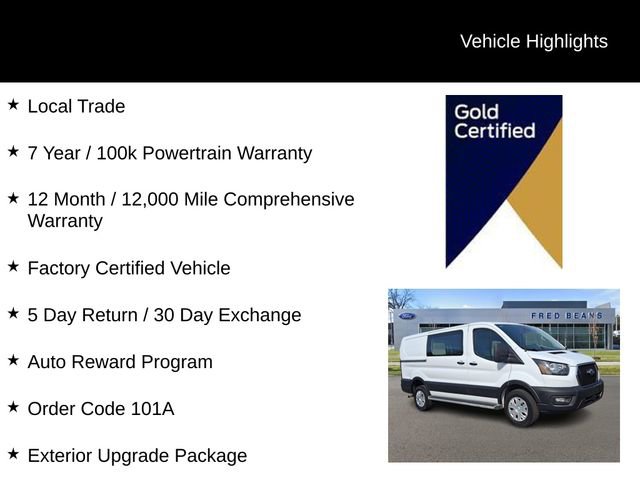 Certified 2024 Ford Transit 250 Low Roof w/ Exterior Upgrade Package RWD image 4