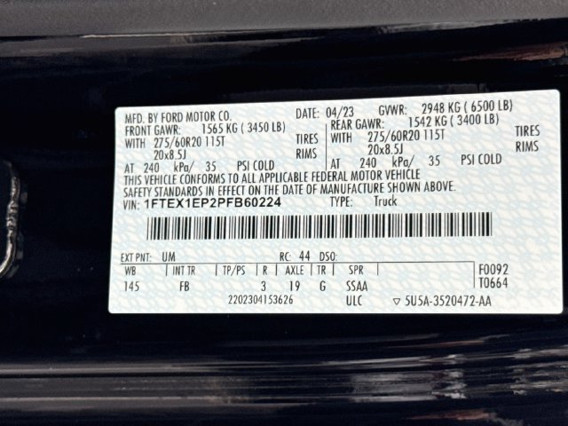 Certified 2023 Ford F150 XLT w/ Equipment Group 302A High AWD/4WD image 40