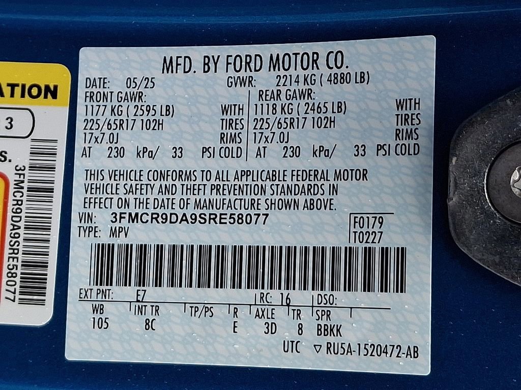 Certified 2025 Ford Bronco Sport Badlands image 28