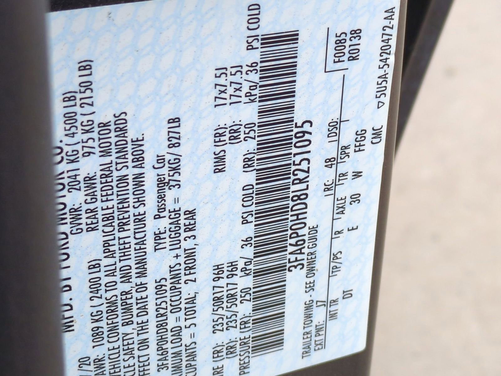 Certified 2020 Ford Fusion SE image 36