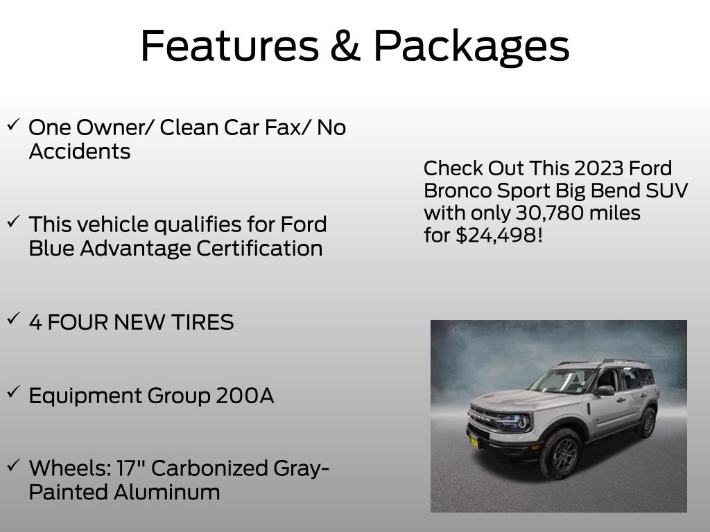 Certified 2023 Ford Bronco Sport Big Bend AWD/4WD image 4