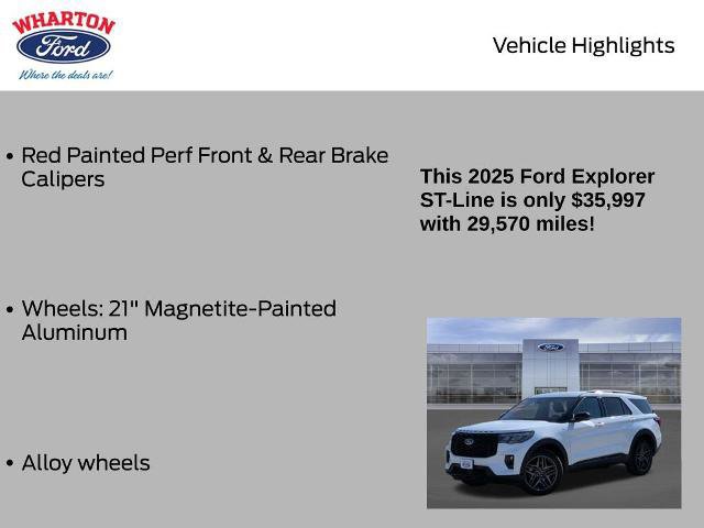 Certified 2025 Ford Explorer ST-Line w/ ST-Line Street Pack image 11