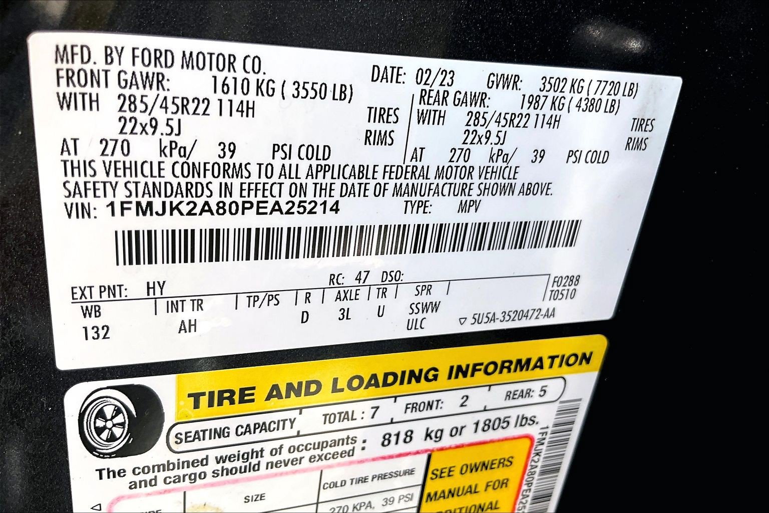 Certified 2023 Ford Expedition Max Limited AWD/4WD image 34