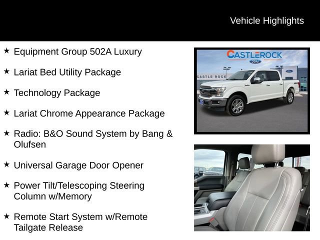 Certified 2020 Ford F150 Lariat w/ Equipment Group 502A Luxury image 10