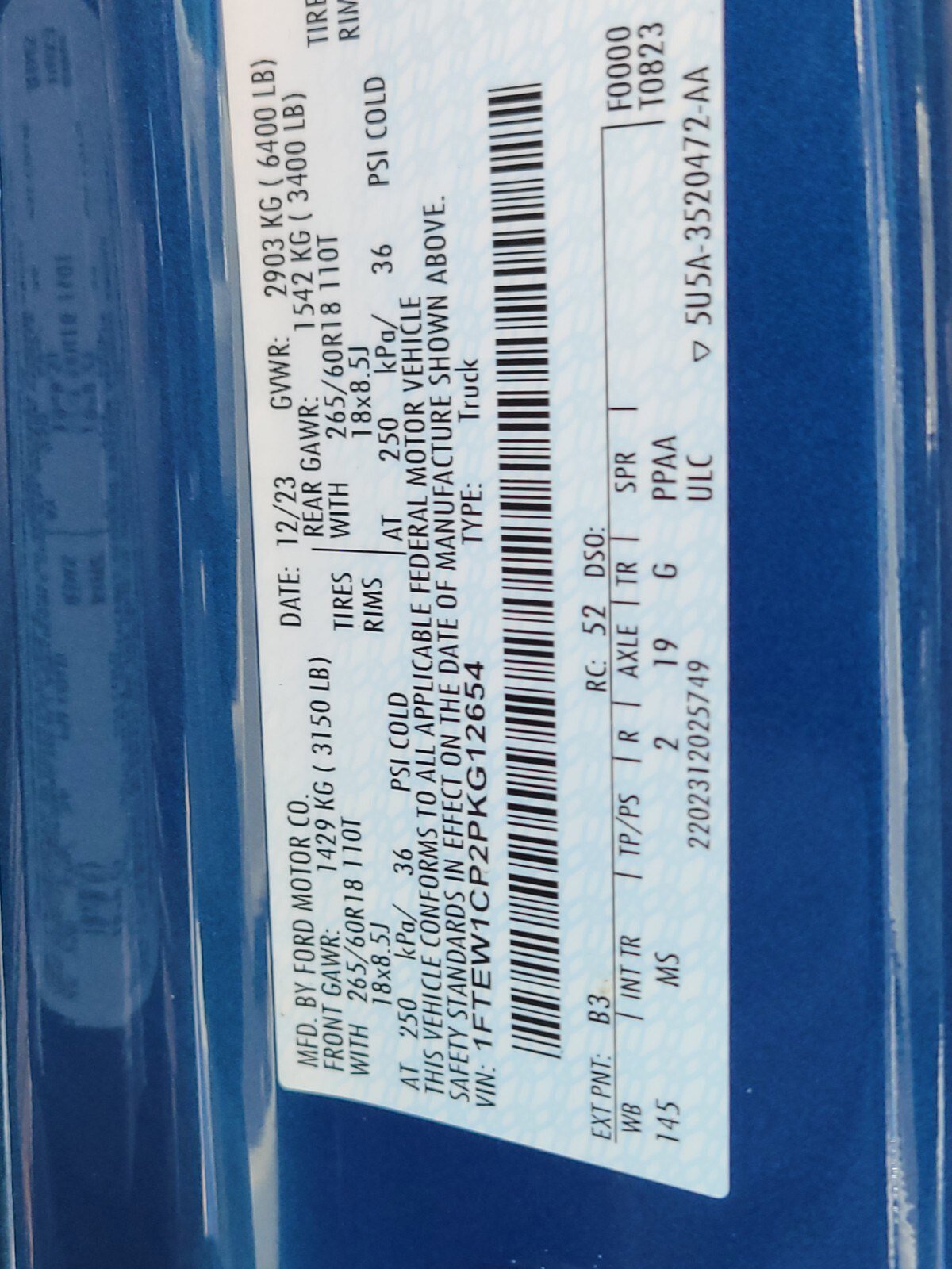 Certified 2023 Ford F150 XLT w/ Equipment Group 301A Mid image 34