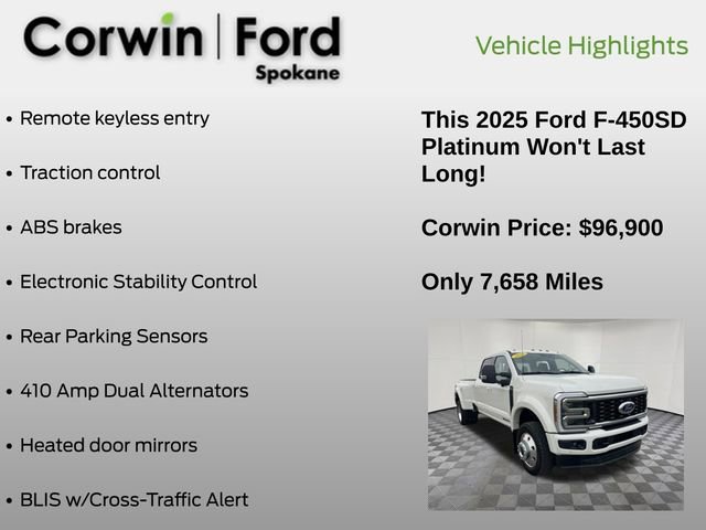 Certified 2025 Ford F450 Platinum w/ FX4 Off-Road Package image 31