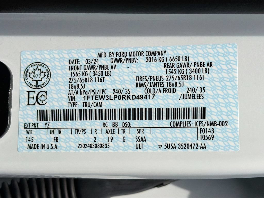 Certified 2024 Ford F150 XLT w/ Equipment Group 302A MID AWD/4WD image 34