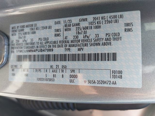 Certified 2023 Ford Escape ST-Line w/ Tech Pack #1 AWD/4WD image 33
