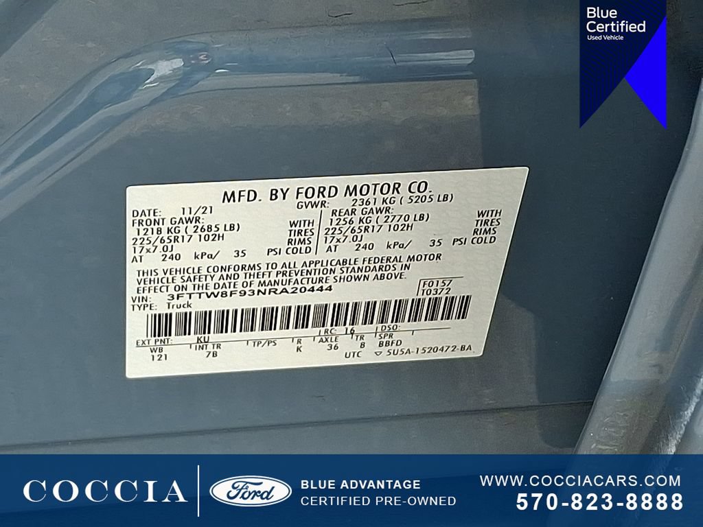 Certified 2022 Ford Maverick XLT w/ Equipment Group 300A Standard AWD/4WD image 26
