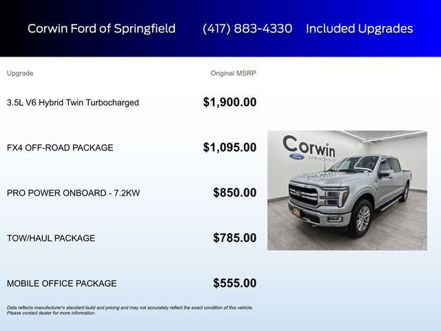 Certified 2024 Ford F150 Lariat w/ FX4 Off-Road Package image 9