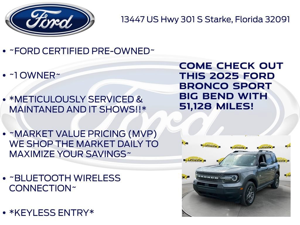 Certified 2025 Ford Bronco Sport Big Bend AWD/4WD image 6