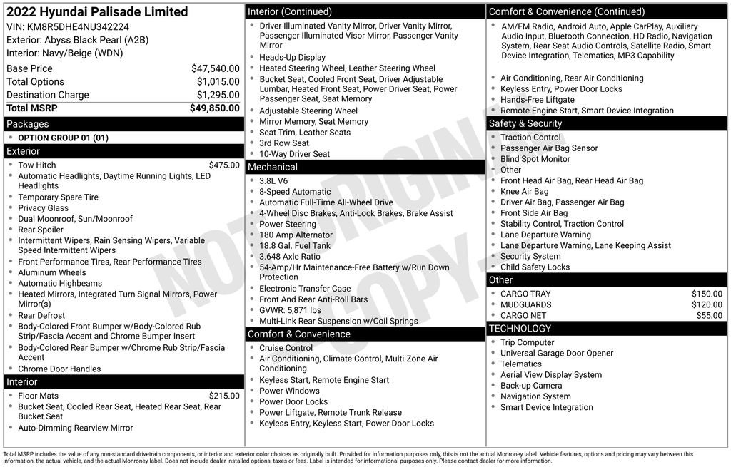 Used 2022 Hyundai Palisade Limited image 32